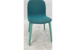 Turquoise urban style chair x3