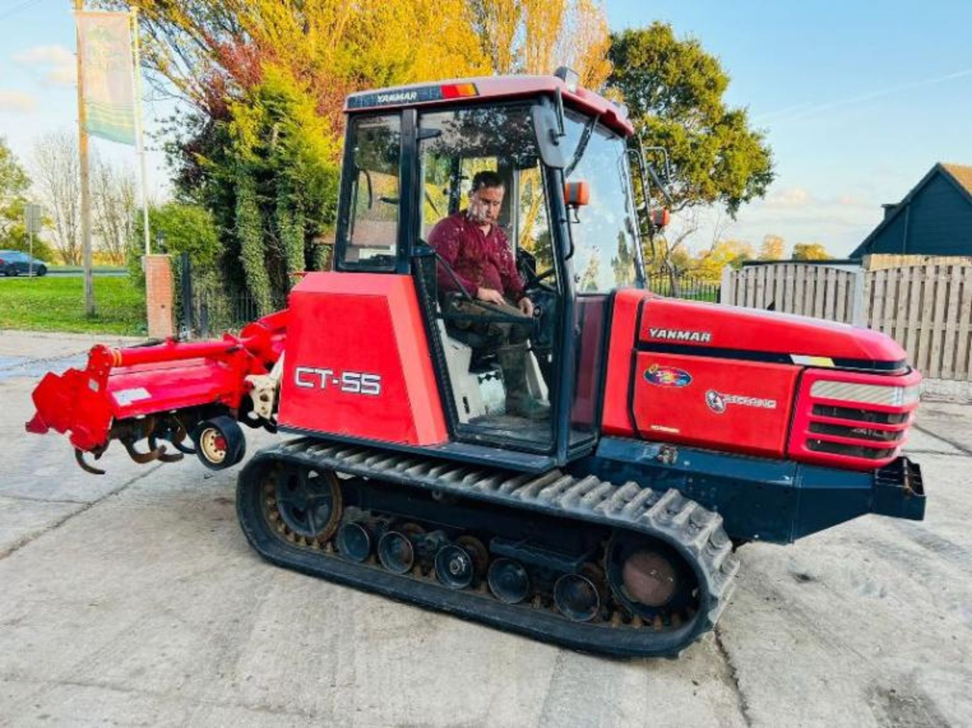 Yanmar Ct-55 Tracked Tractor C/W Rotavator