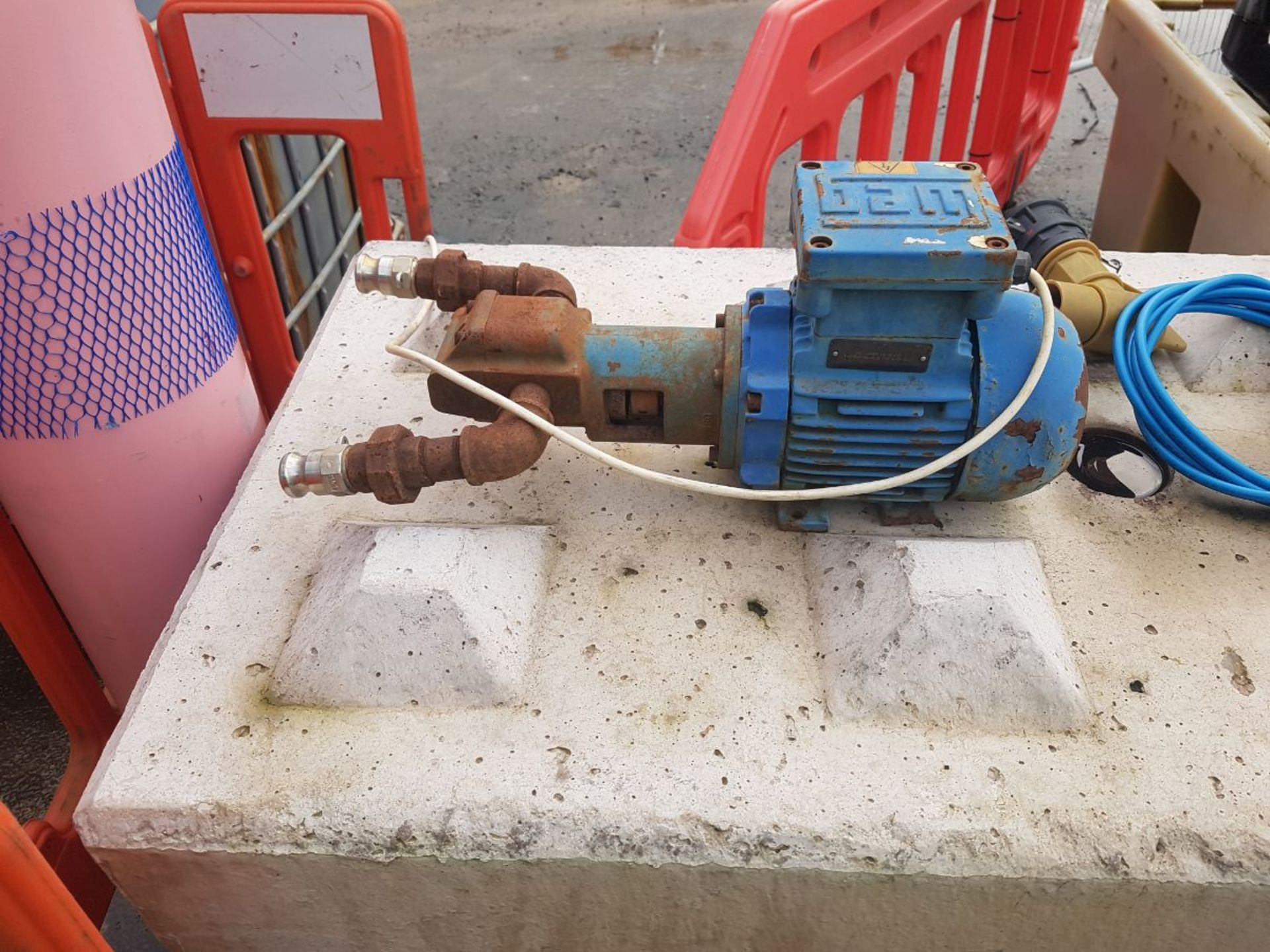 WEG Explosion Proof Motor Coupled to a Transfer Oil Pump Head