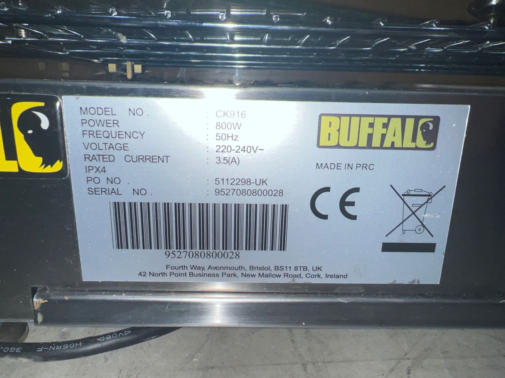 Buffalo CK916 Countertop Heated Food Display - Image 4 of 4