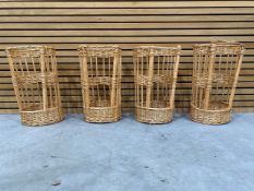 French Baguette Wicker Basket X4