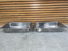 Stainless Steel Gastronorm Tray X2