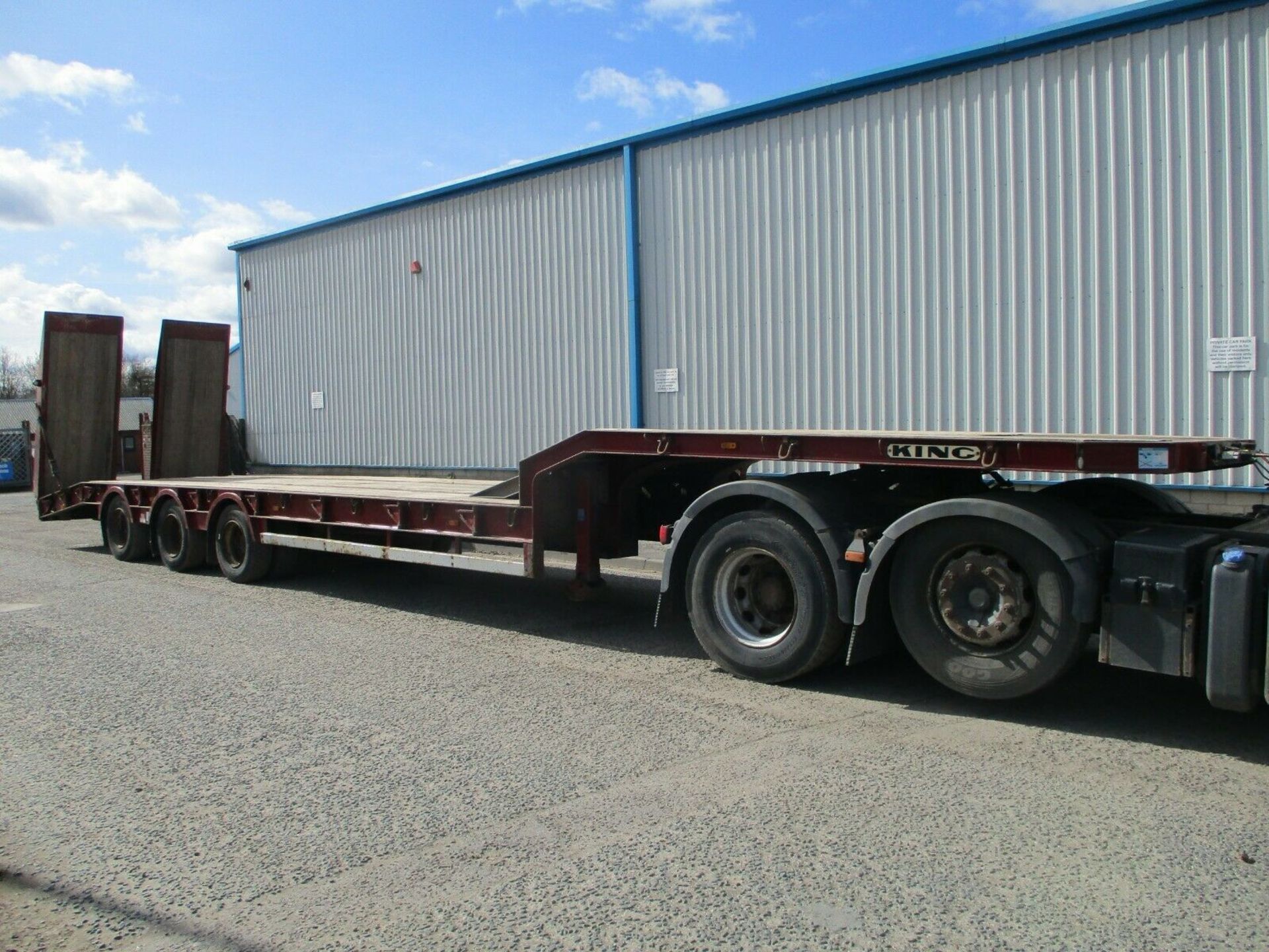 2011 King GTS 44 step frame trailer MOT March 23 drum brakes low loader plant - Image 8 of 12