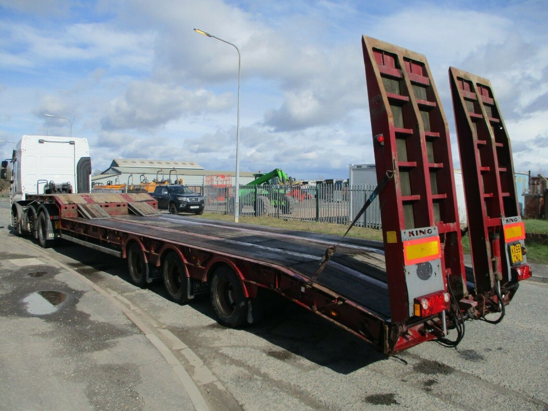 2011 King GTS 44 step frame trailer MOT March 23 drum brakes low loader plant - Image 4 of 12