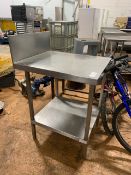 Stainless Steel Single Shelf Table