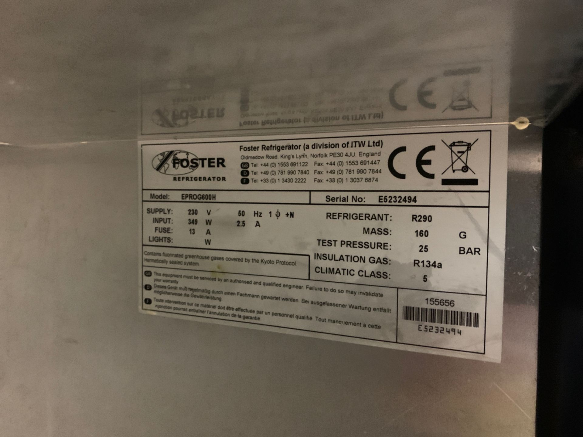 Foster Refrigerator - Image 4 of 4