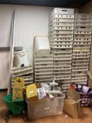 Assorted Trays, Pie Tins, Storage Bins, Cleaning Equipment and Utensils