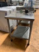 Stainless Steel Top Table with Can Opener