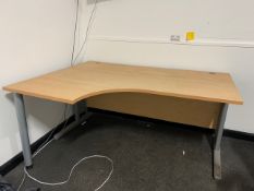 Oak Effect LH Office Desk