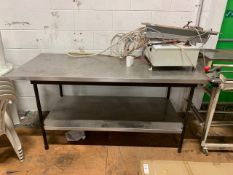 Stainless Steel Prep Bench with Can Opener