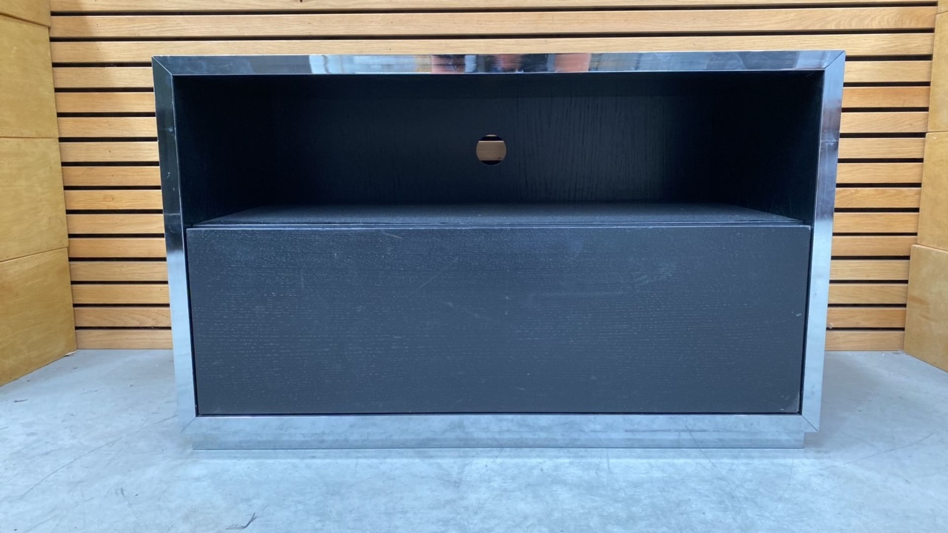 Black Wooden Storage Unit