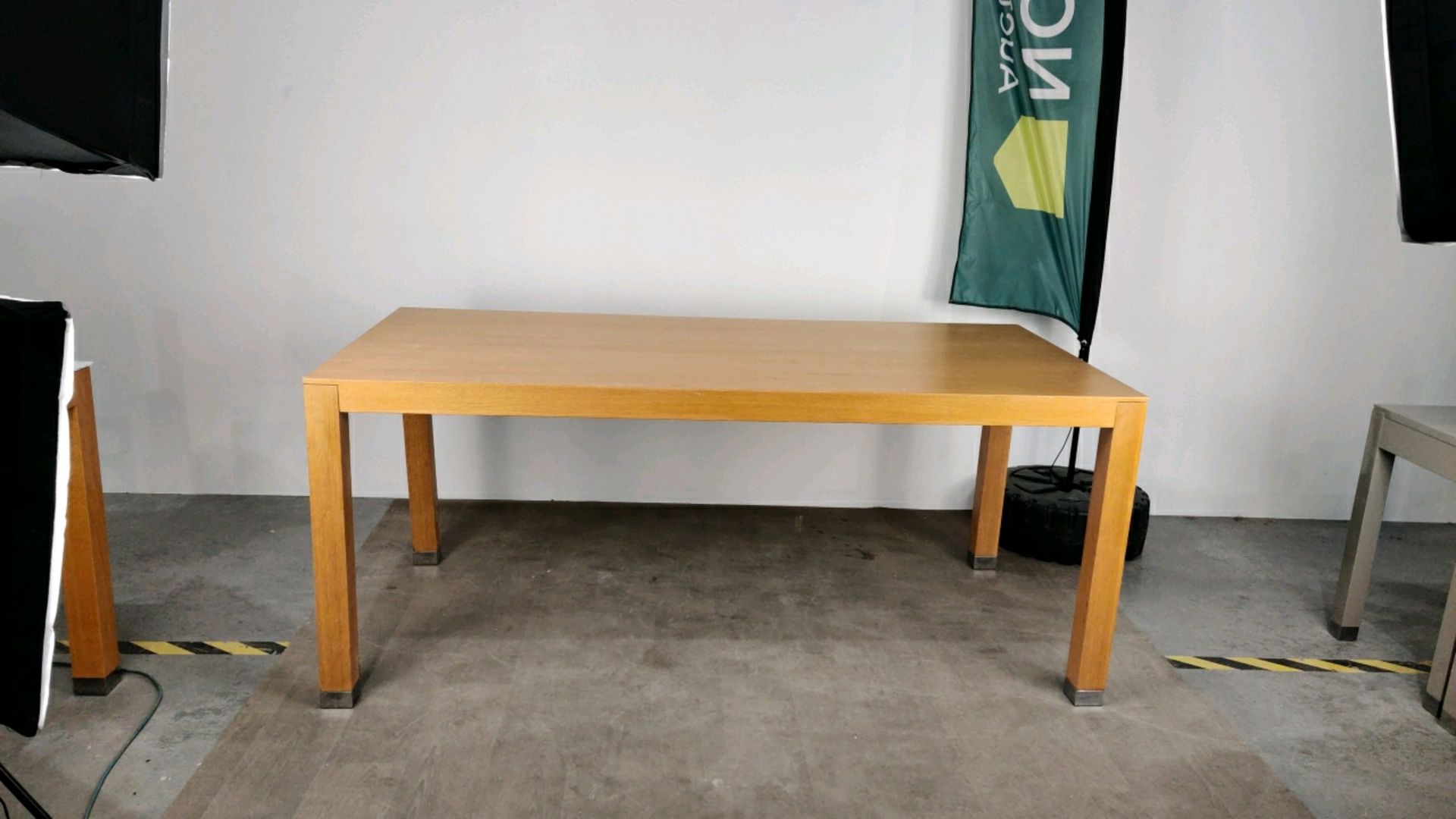 Large Wooden Table With Chromed Feet - Image 6 of 8