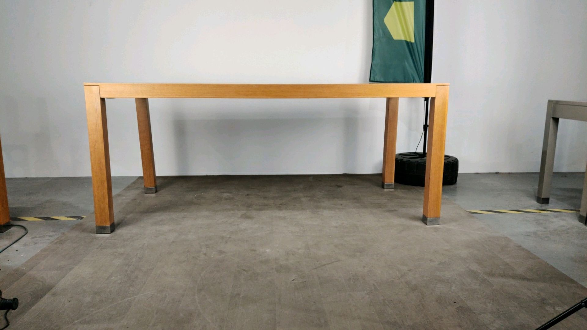 Large Wooden Table With Chromed Feet - Image 5 of 8