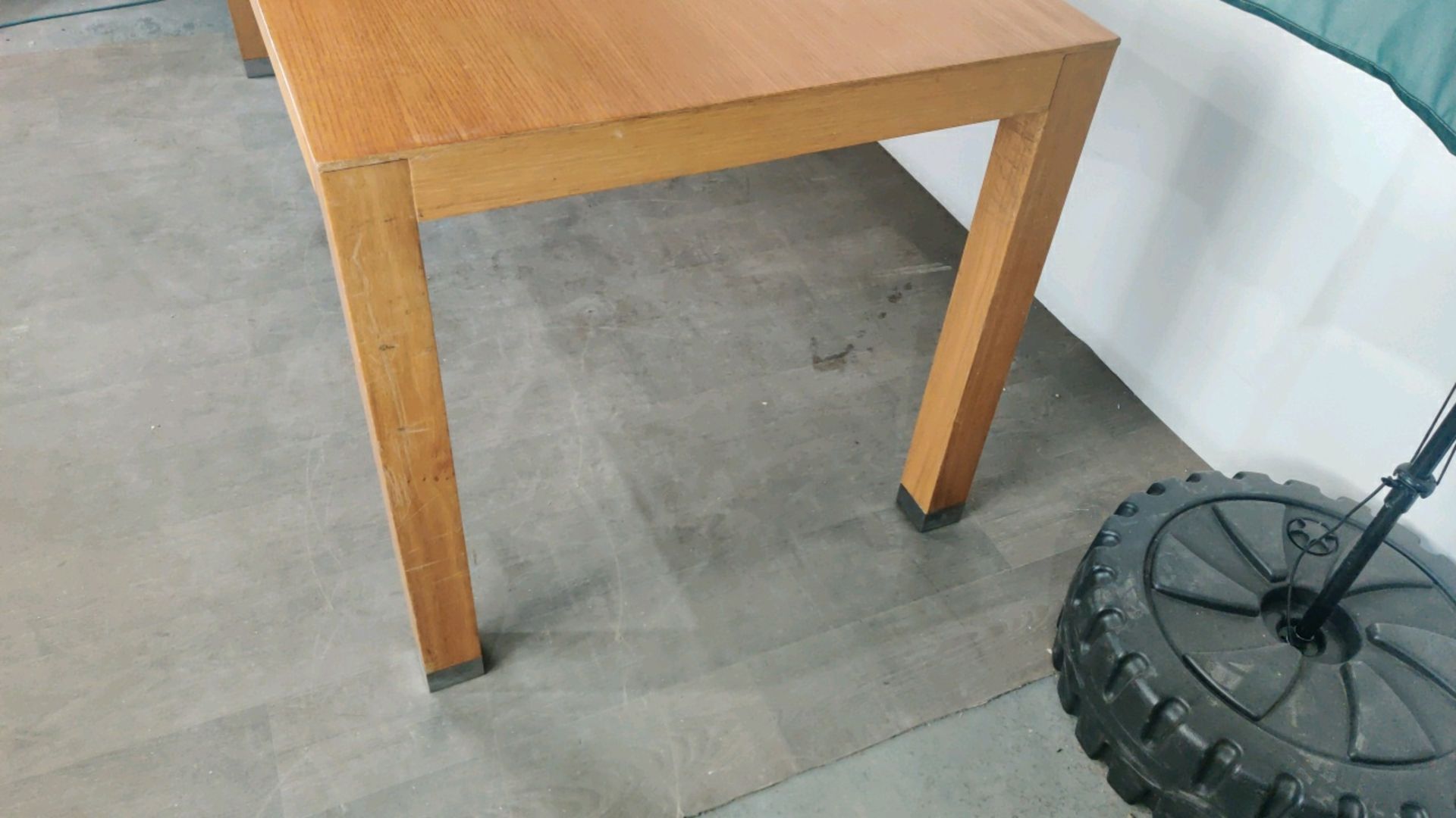 Large Wooden Table With Chromed Feet - Image 5 of 5