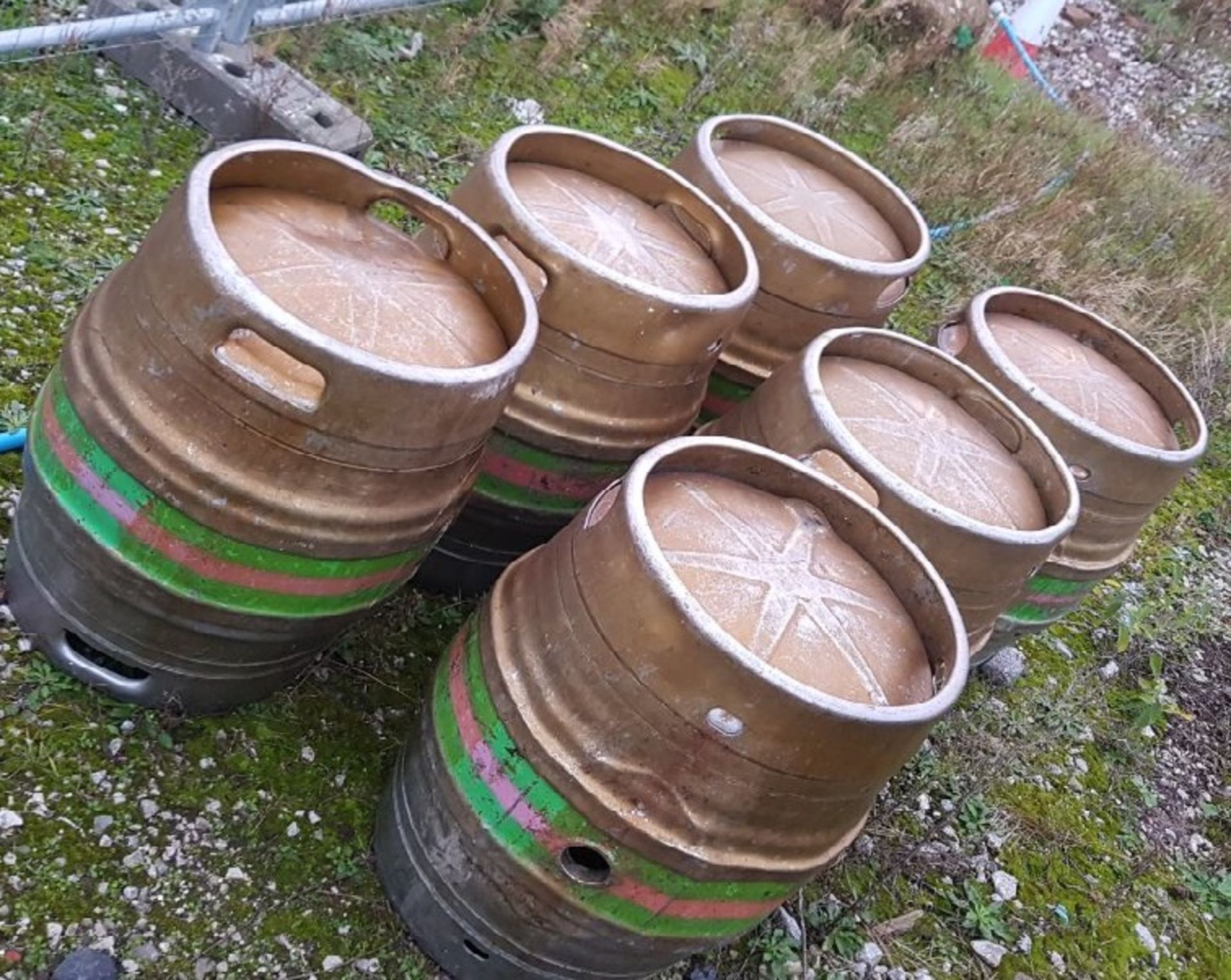 6 Full Size Food Grade Stainless Steel (316) Beer Kegs