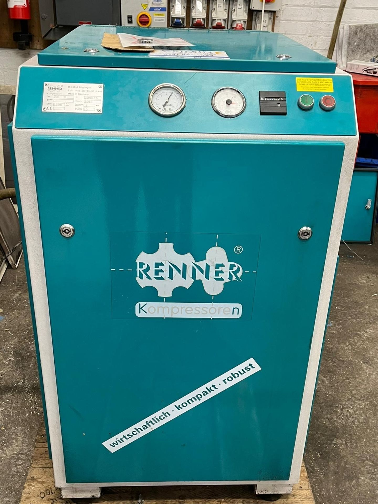 Renner RS11 11kw compressor 10 bar - Image 3 of 3