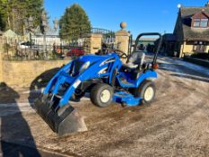New Holland Boomer TZ25DA 25HP 4WD Compact Tractor With 54” Underslung Deck And Front Loader