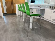 High Table with X4 Connection Stools