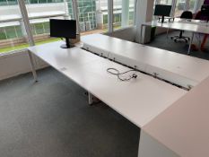 Bank of 4 Office Tables
