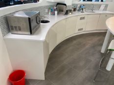 Curved Kitchen Unit with In-Built Applicances