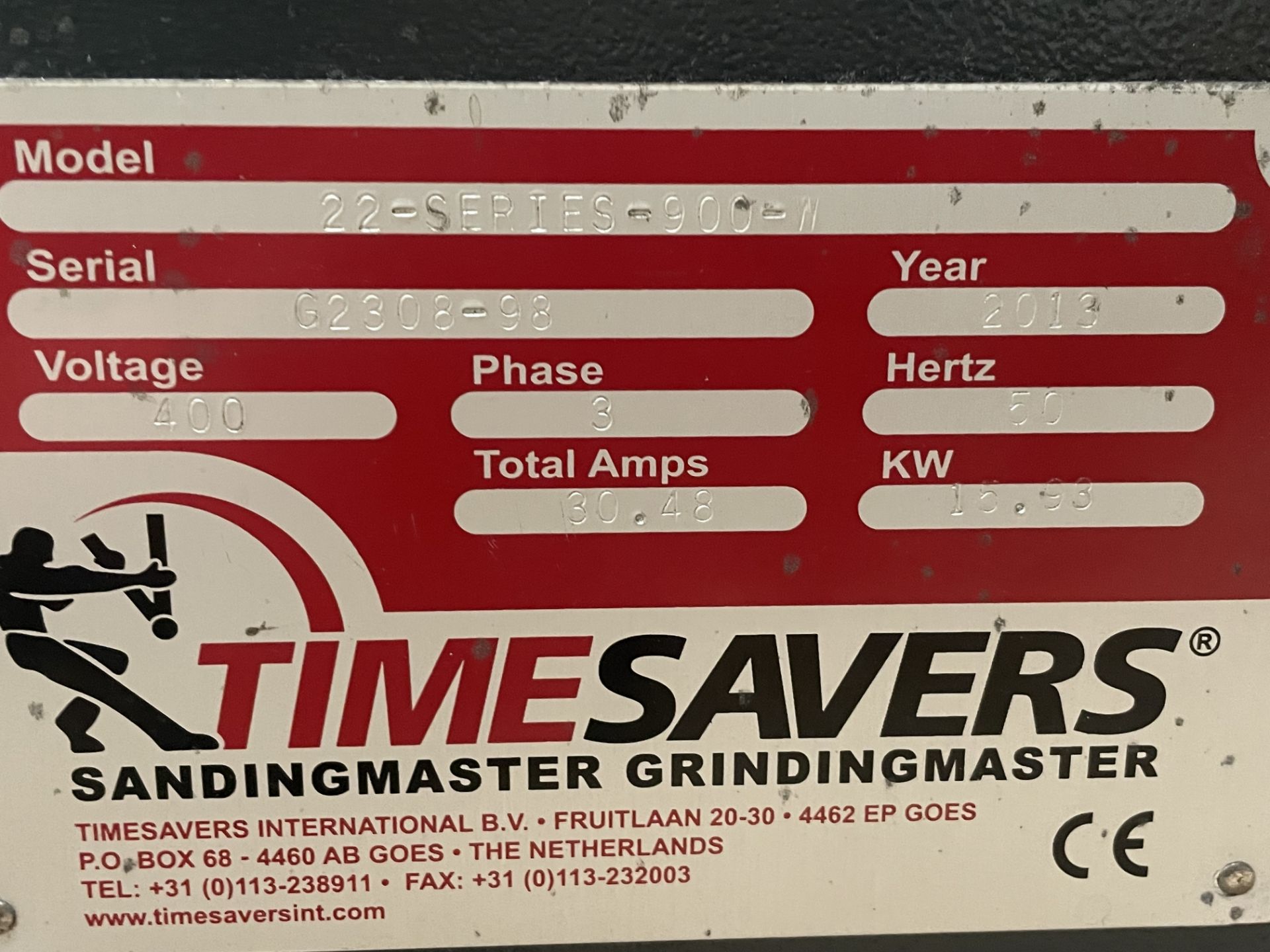 TIMESAVERS 22 SERIES 22-900-W THROUGH FEED GRINDER - Image 3 of 7