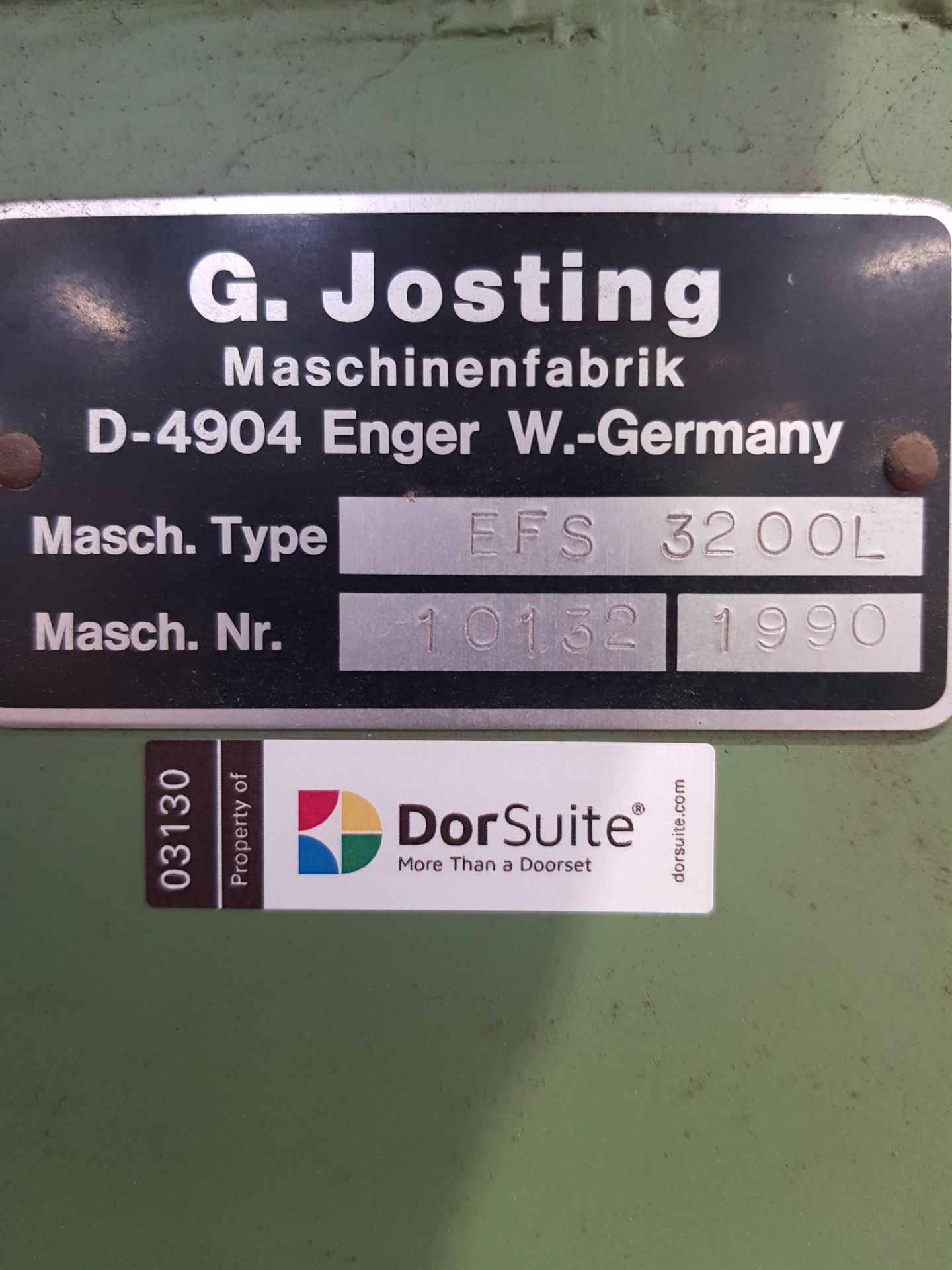 Veneer Guillotine Josting EFS3200L Doorline - Image 2 of 2