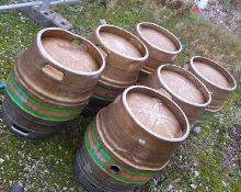 6 Full Size Food Grade Stainless Steel (316) Beer Kegs