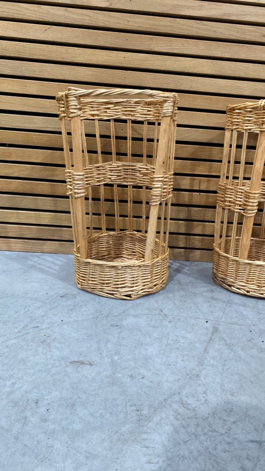 French Baguette Wicker Basket X4 - Image 2 of 3