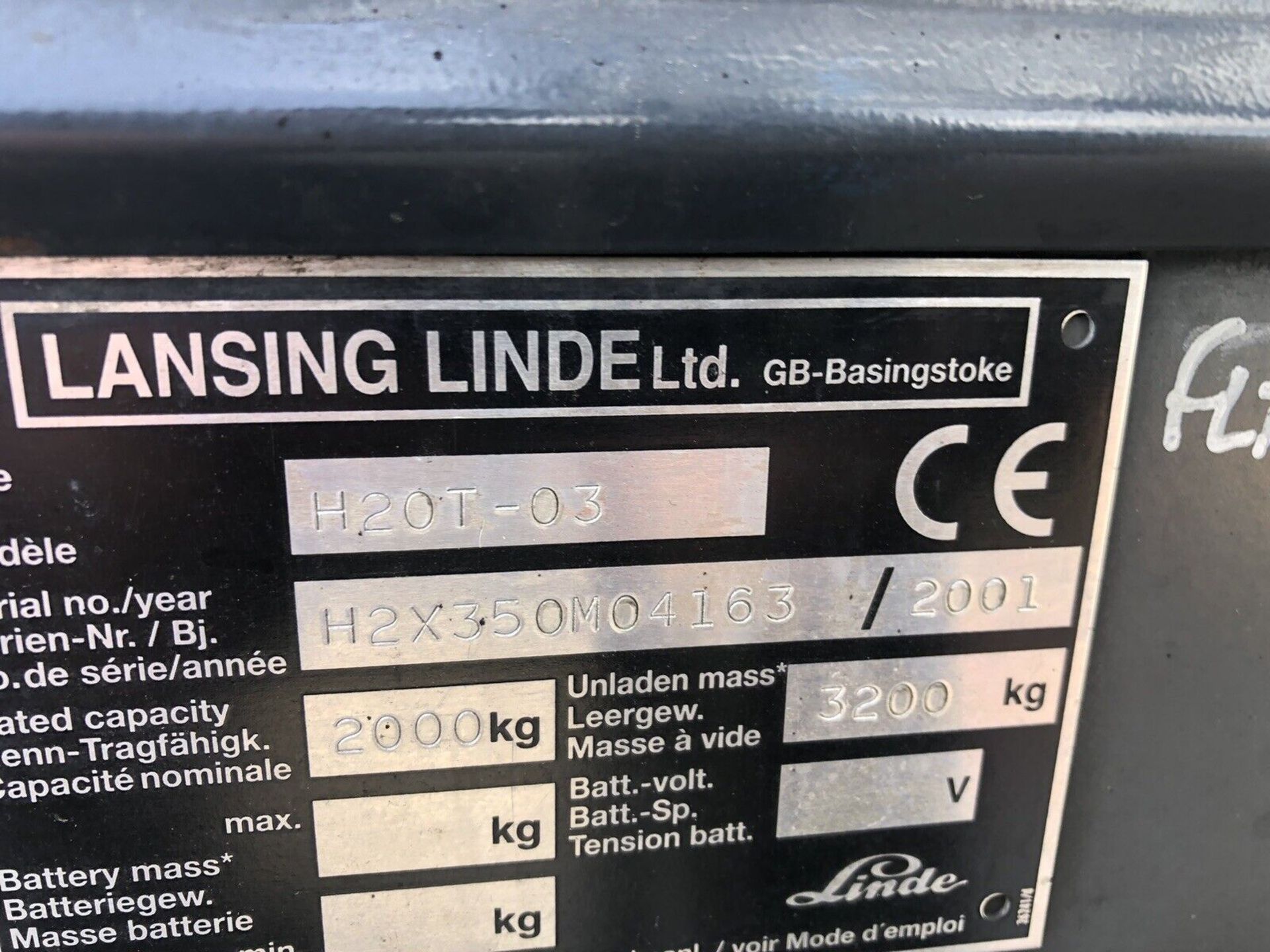 linde 2.0 ton gas forklift - Image 6 of 6