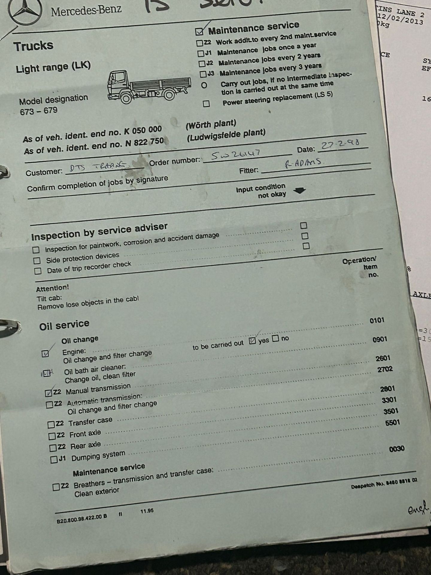 1994, Mercedes Benz - 814 Event Truck - Image 47 of 47