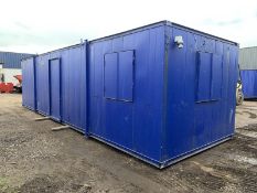 32ft Portable Office Site Cabin With Toilets, Drying, Changing Room Welfare Unit