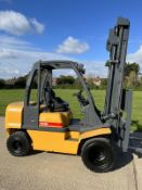 TCM 3 Diesel Forklift Truck Twin Wheels Extra Wide Carriage