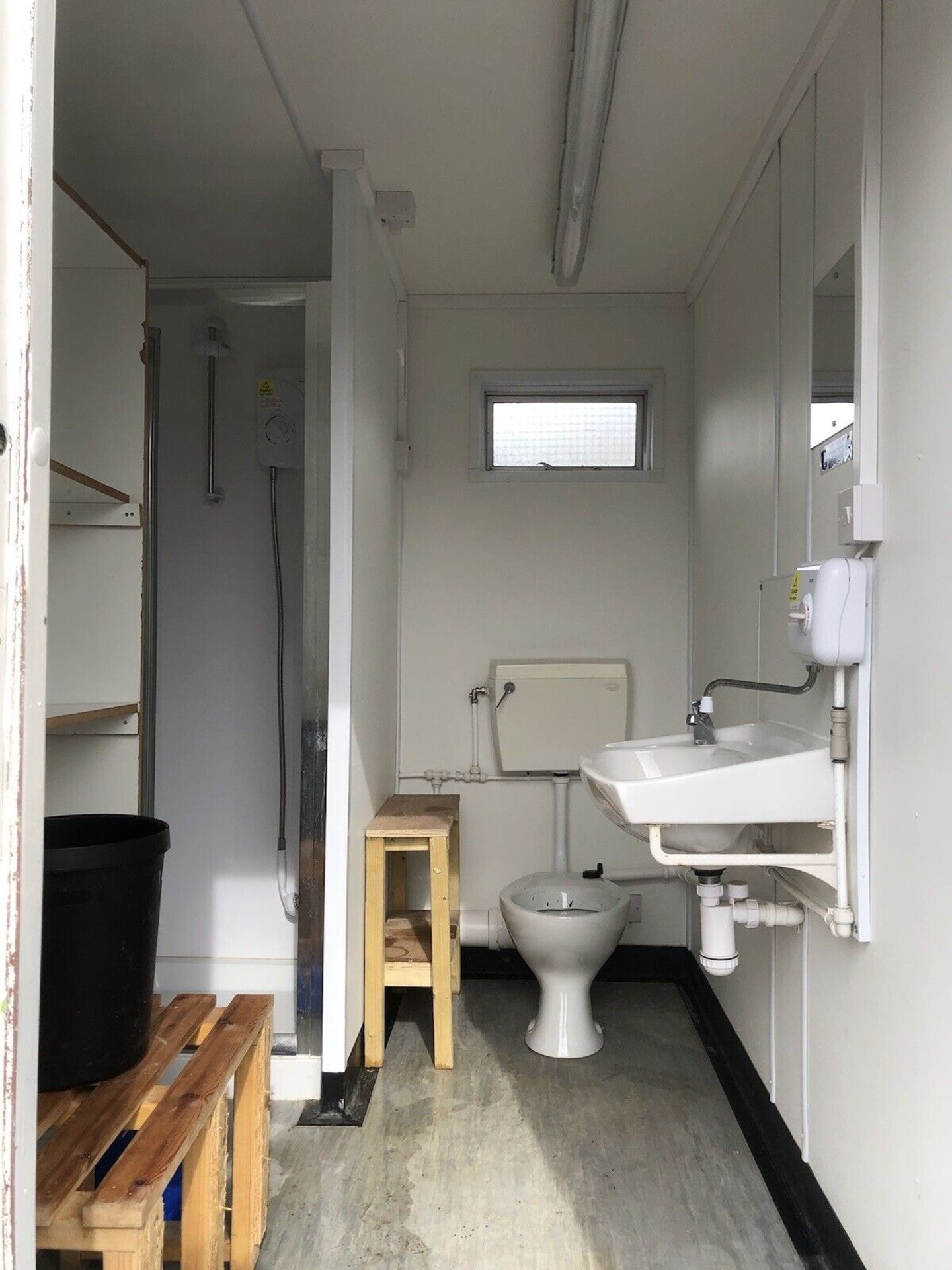 Portable Toilet Block With Shower Disabled Wheelchair Access - Image 8 of 10
