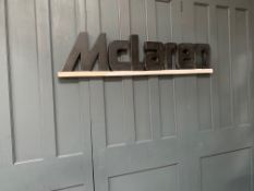 Wooden Large Mclaren Shop Sign