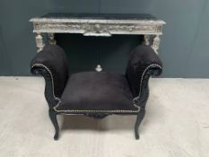 Black French Style Window Seat