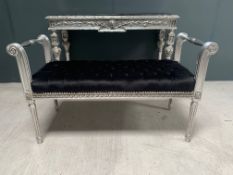 Silver Bench/Bed Seat