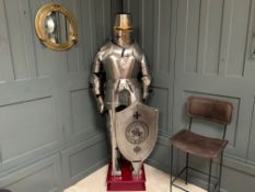 Lifesize Steel Suit Of Armour On Stand