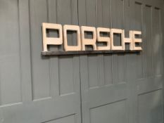 Wooden Large Porsche Shop Sign