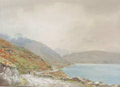 'Shepherd and his flock' by Frank Egginton (1908-1990) British contemporary landscape painter.