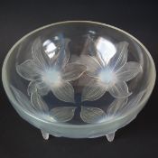 René Lalique Opalescent Glass 'Lys' Bowl