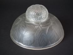 René Lalique Clear & Frosted Glass 'Cernay' Inkwell