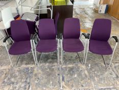Kinnarps Purple Chair X4
