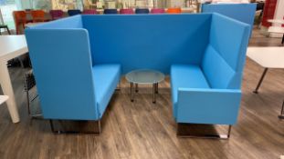 Materia Blue Seating Booth