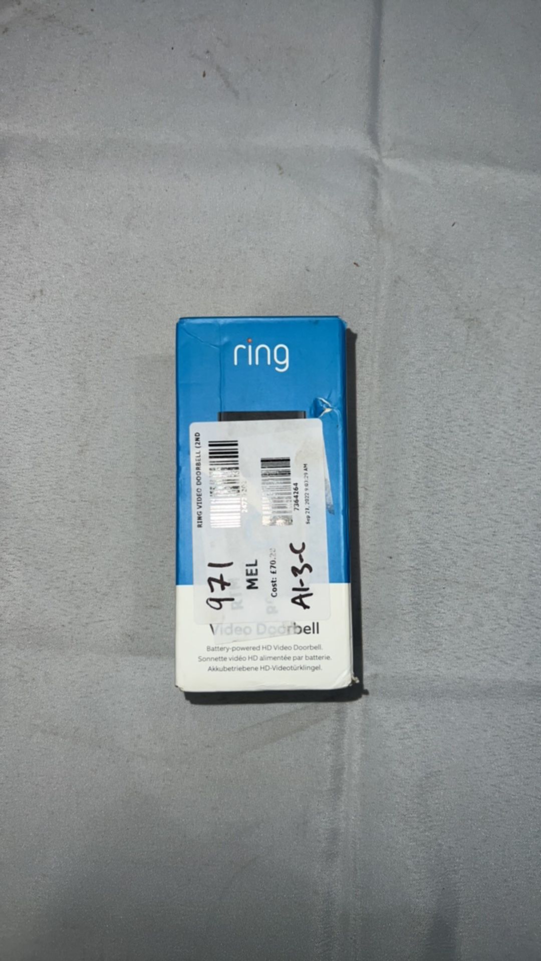 RING VIDEO DOORBELL (2ND GEN) SATIN NICK