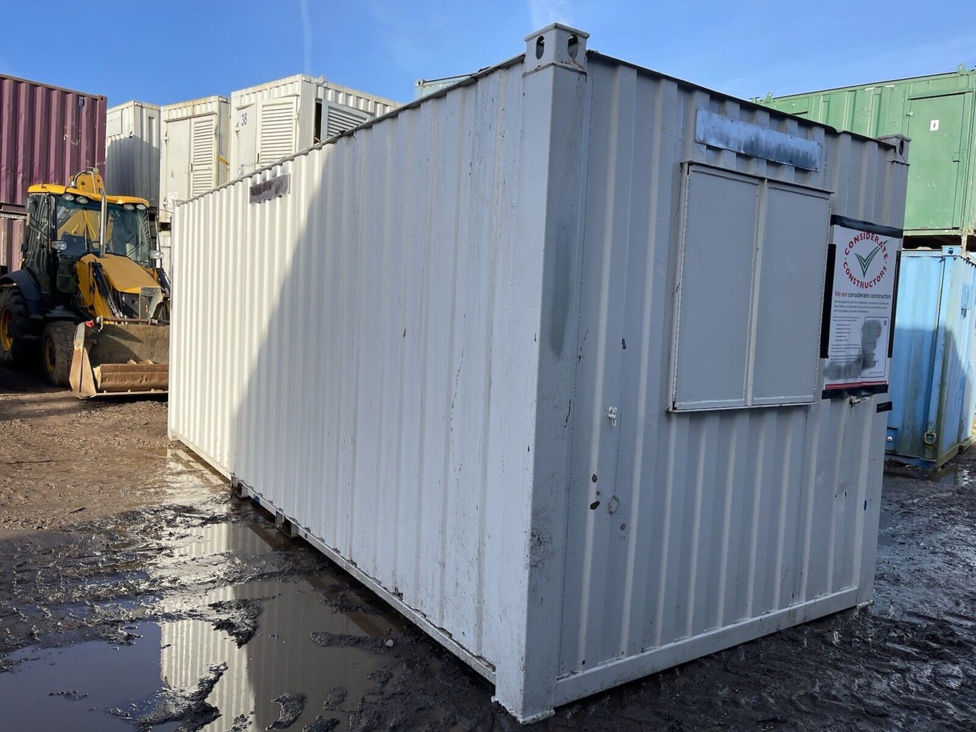 20ft Portable Site Office Cabin Container Anti Vandal Steel - Image 4 of 8