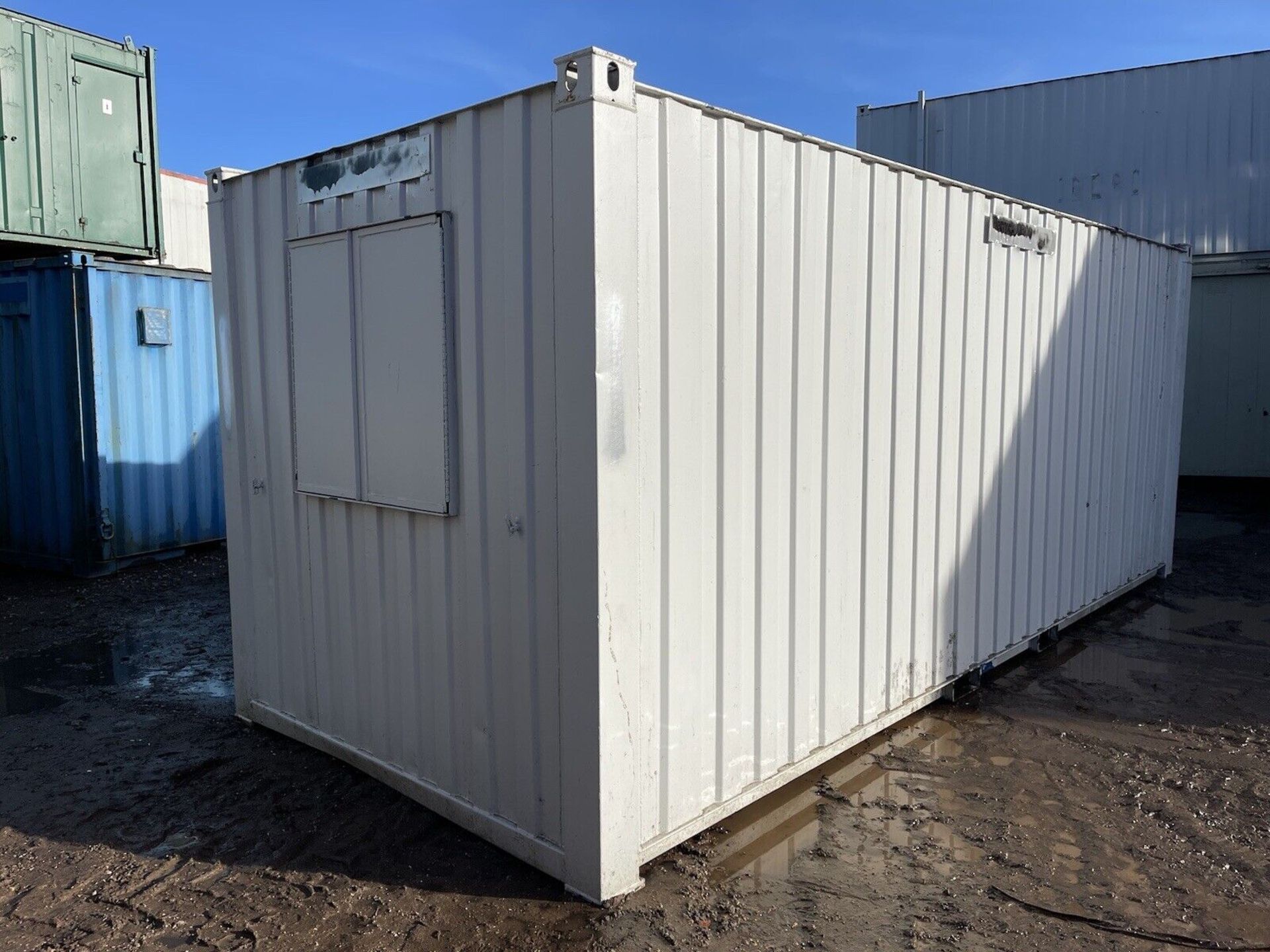 20ft Portable Site Office Cabin Container Anti Vandal Steel - Image 3 of 8