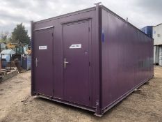 Portable Toilet Block Site Loo Cabin Container Anti Vandal Steel