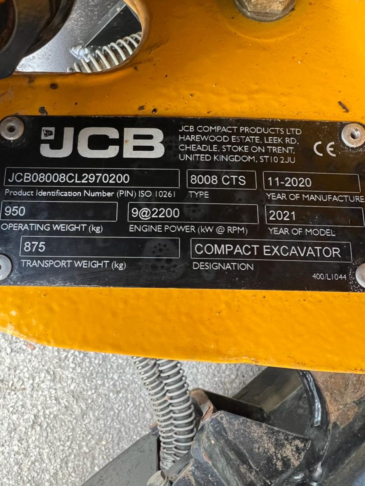 2021, JCB 8008 Micro Digger, - Image 5 of 5