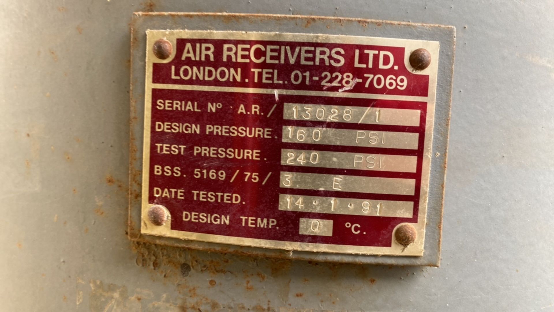 Air Receivers Pressure Vessel - Image 2 of 3