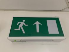 Fire Exit Sign X4